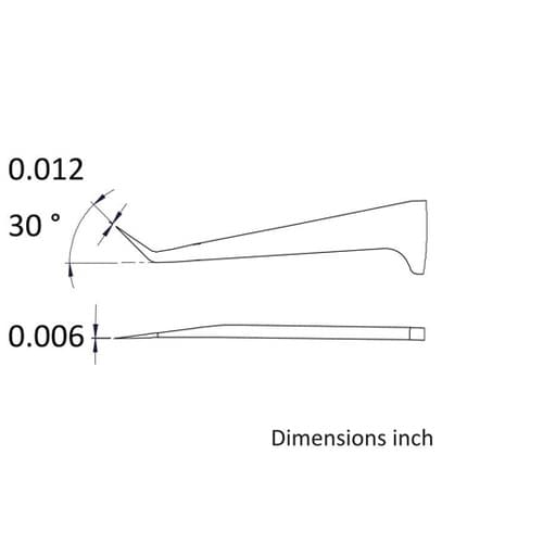 先端幅0.3mm 全長115mm チタン