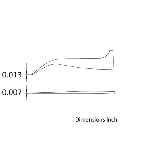 先端幅0.32mm 全長120mm チタ