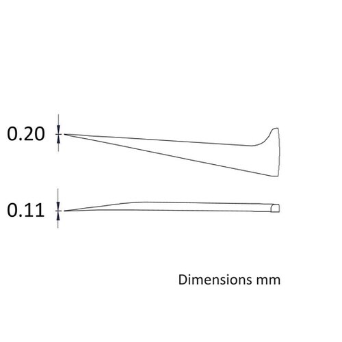 先端幅0.20mm 全長115mm 逆作