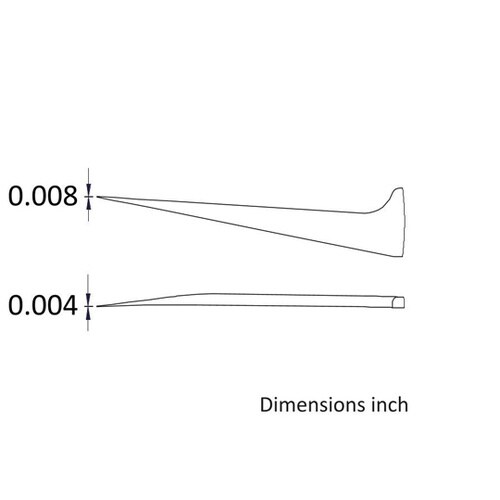 先端幅0.20mm 全長115mm 逆作