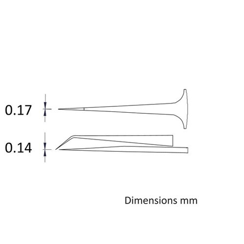 先端幅0.17mm 全長105mm 逆作