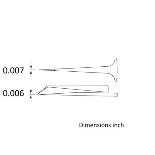 先端幅0.17mm 全長105mm 逆作