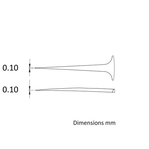 先端幅0.10mm 全長110mm 逆作
