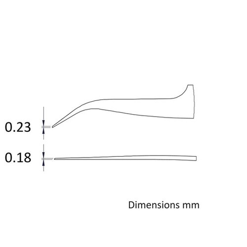 先端幅0.23mm 全長115mm 逆作