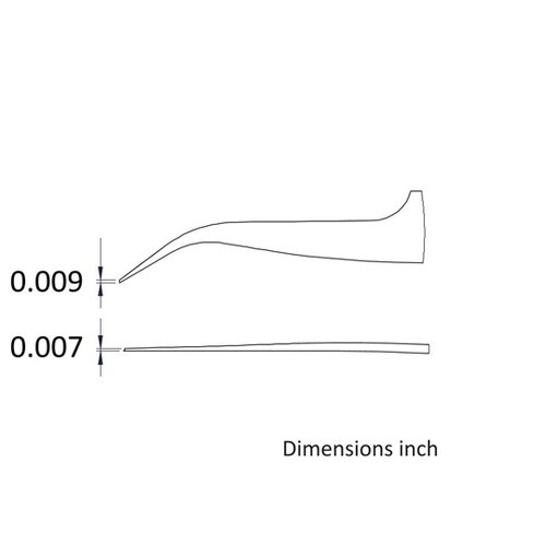 先端幅0.23mm 全長115mm 逆作