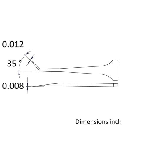先端幅0.3mm 全長110mm ステン