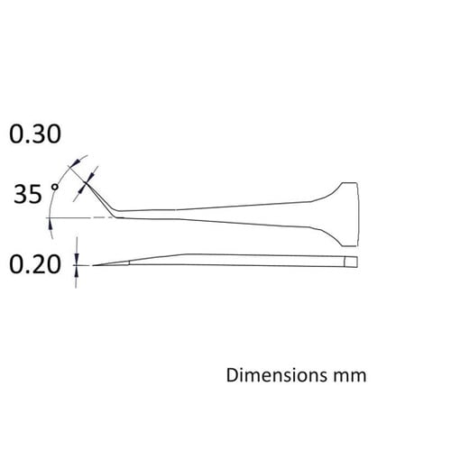 先端幅0.3mm 全長110mm ステン