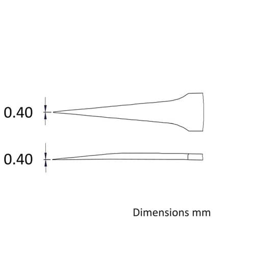 先端幅0.4mm 全長110mm ステン