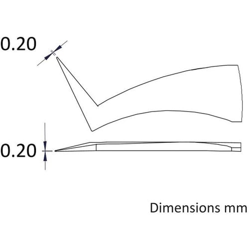 先端幅0.2mm 全長115mm ステン