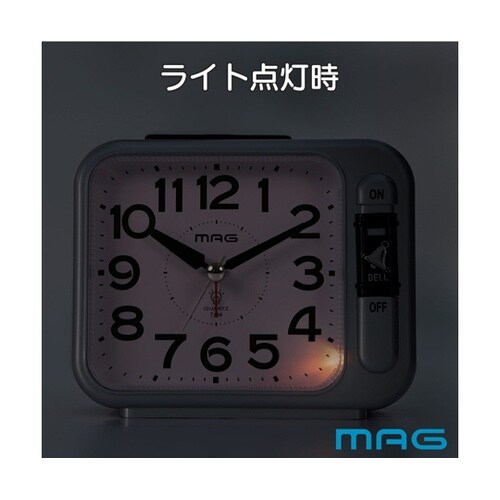 目覚まし時計 銀メタリック T806SM