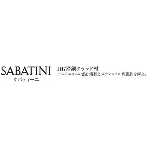 サバティーニ 両手鍋 ドームカバー付26
