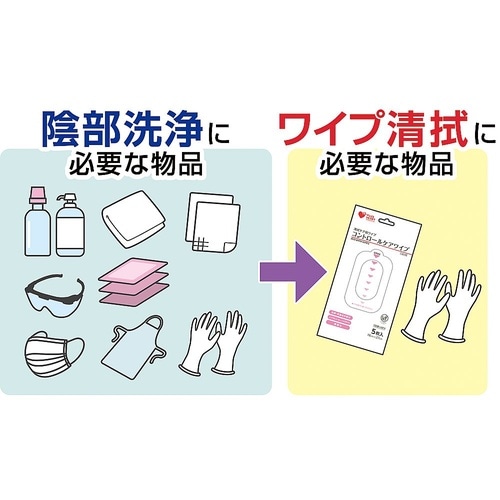 PH コントロールケアワイプ 1袋(5枚