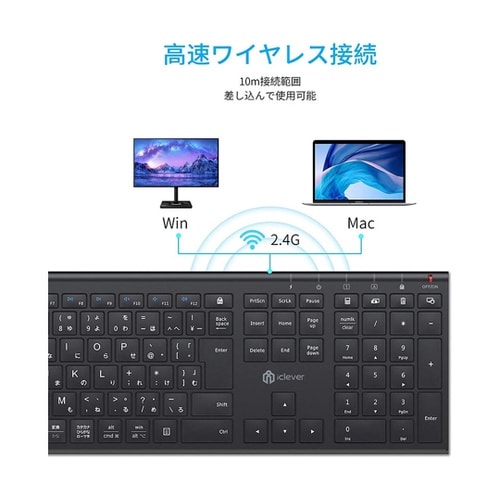 iClever ワイヤレスキーボード&マ