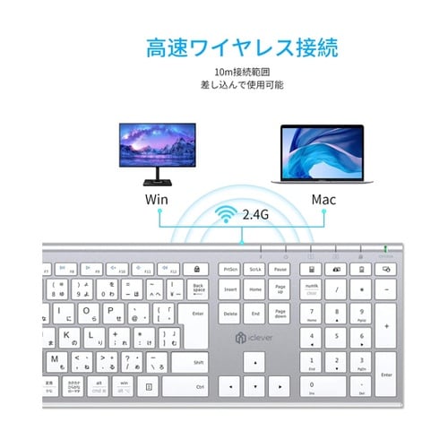 iClever ワイヤレスキーボード&マ