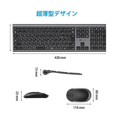 iClever ワイヤレスキーボード&マ