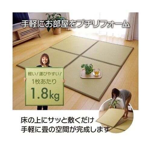 スカッシュ カーペット 置き畳 グリーン