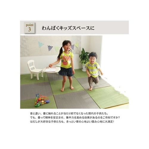 プラード カーペット 置き畳 ダークグリ