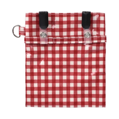 メルヘンポケットペンケース チェック(赤