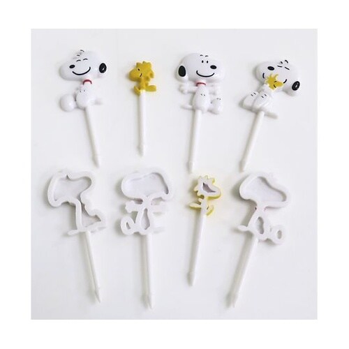 ピック ニコニコピック スヌーピー 8個