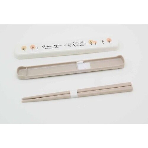 箸箱セット スライド 抗菌 箸 19.5