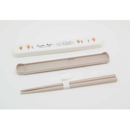 箸箱セット スライド 抗菌 箸 19.5