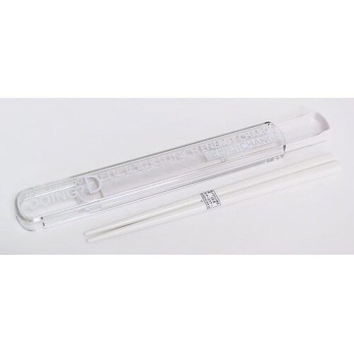 箸箱セット 19.5cm ホワイト エナ