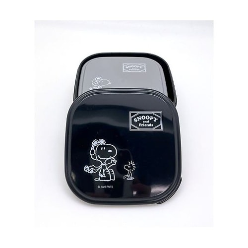 シール容器 2個入り スヌーピーブラック