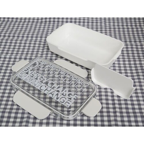 弁当箱 1段 750ml ホワイト エナ