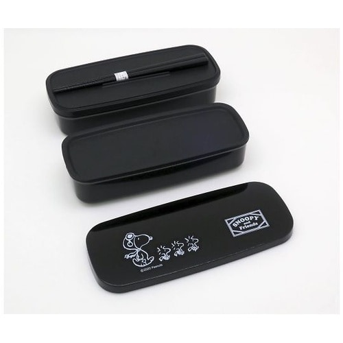 お弁当箱 2段 スヌーピーBlack 6