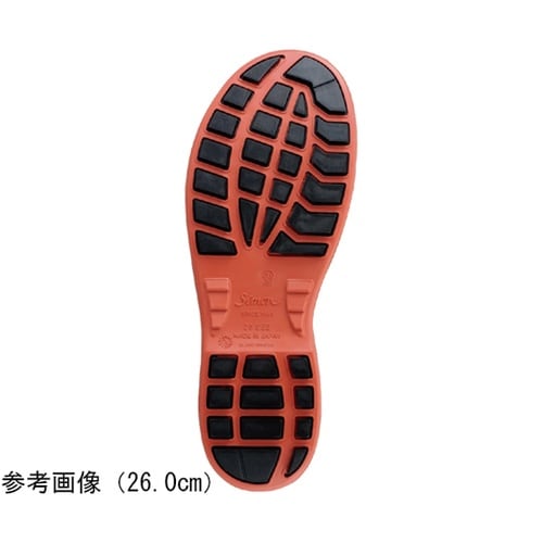JIS安全靴 SL11Rクロ/アカ 25