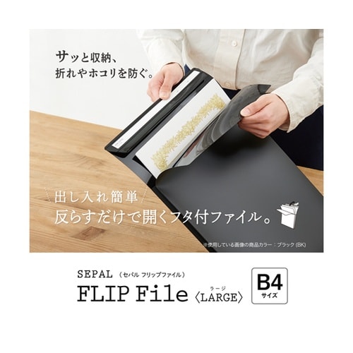 フリップファイル B4 タテ クリア S