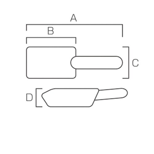 ENDO丸型ハンドル 氷スコップ(粉仕様