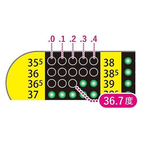 液晶体温計フラットミニ(カード付) EX