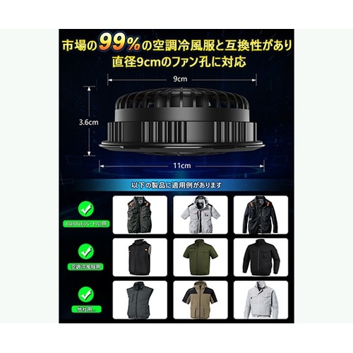 COVELL 空調冷風服フルセット(ライ