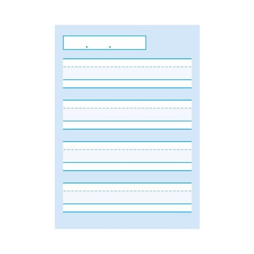 スクールラインプラス配慮 英習罫4段アミ