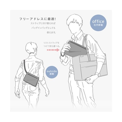 ユートリム ひろがるサコッシュ A4 U