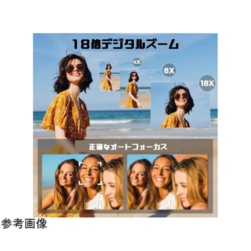 被写体がキレイに撮れるリングライト搭載デ