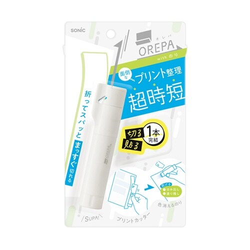 オレパ withのり ホワイト プリント