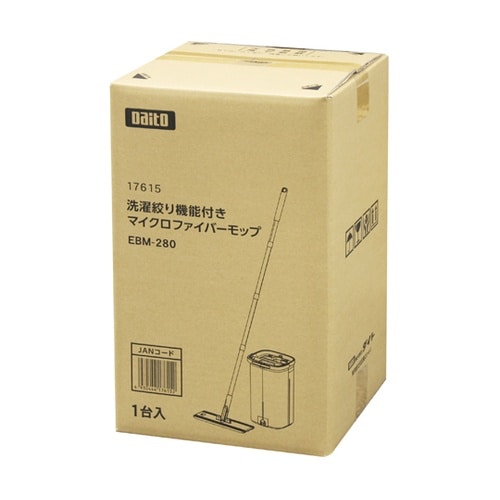 洗濯絞り機能付きマイクロファイバーモップ