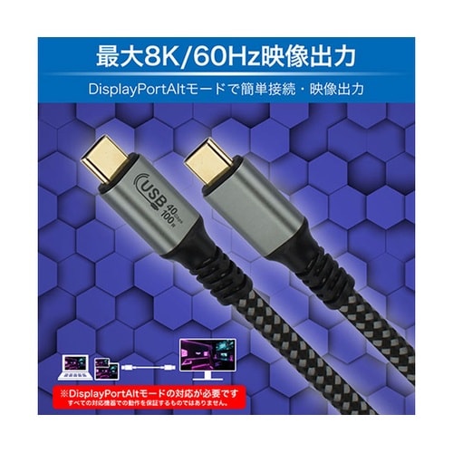 USB4対応 Type−Cケーブル 1m