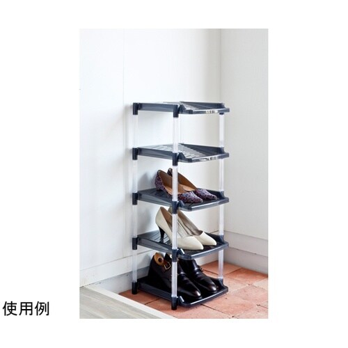 シューズラック 幅29.7cm 5段 ク