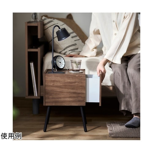 アイアンウッドサイドテーブル ウォールナ