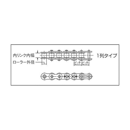 RSローラーチェン RS80−1−RP−