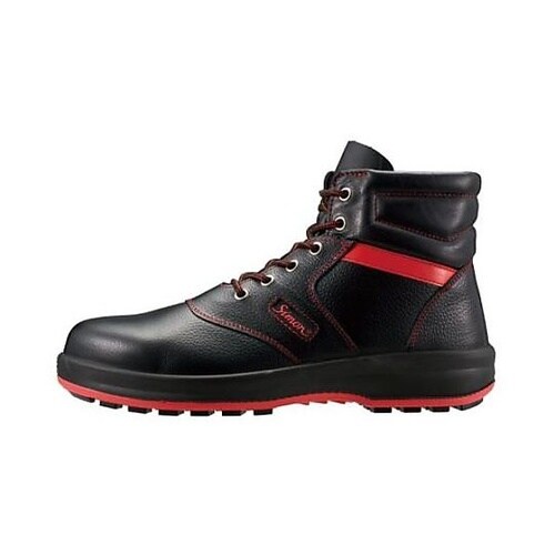 安全靴 中編上 SL22−R黒/赤 26