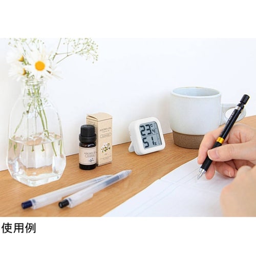 デジタル温湿度計「モルモ」 ホワイト O
