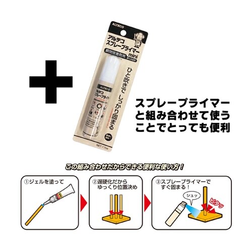 スプレープライマー用瞬間接着材 ジェルタ