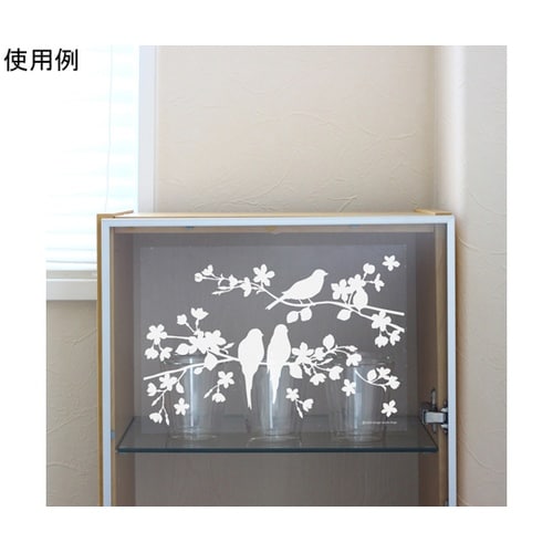 飛散防止シート 森の中のことり QWS−