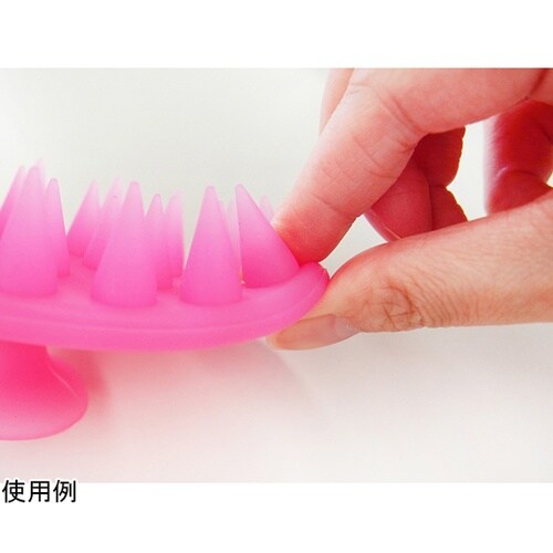 収納に便利!吸盤付シリコンシャンプーブラ