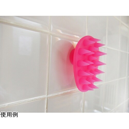 収納に便利!吸盤付シリコンシャンプーブラ