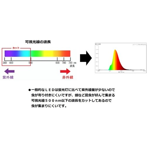 LED防蛾ランプ LDA5YMUSHI−
